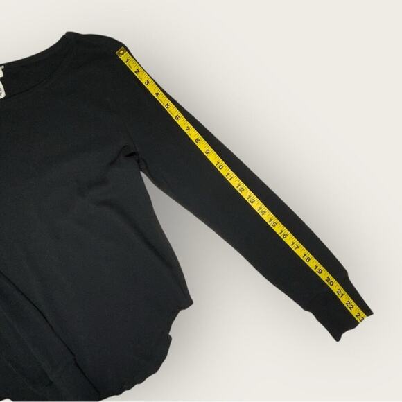 For the Republic | Long Sleeve Cotton Top | Black | Large - Picture 9 of 10